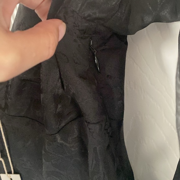 For Love & Lemons Gabrielle Puff Sleeve Mini Dress Black - Picture 9 of 13